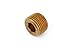 Anderson Metals 06115 Brass Pipe Fitting, Countersunk Plug Hex Drive, 3/4" NPT Male