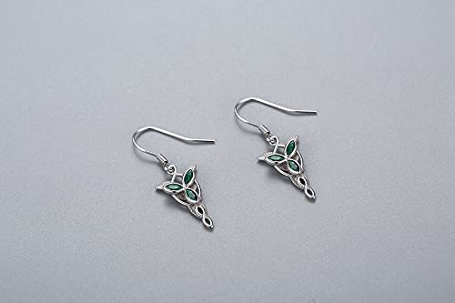 S925 Sterling Silver Arwen Evenstar Drop Earrings Hobbit Jewelry Gifts for Women Men3