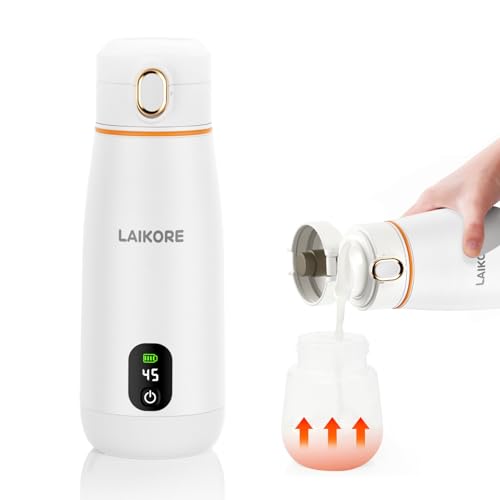 Image of Portable Milk Warmer - Travel & On-the-Go, Quick Heating Breast Milk & Baby Milk Bottle Warmer, USB Rechargeable