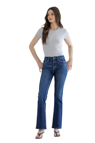 SALT TREE Mica Denim - Mid Rise Boot Cut Jeans - MDP-B511