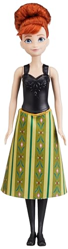 Image of Disney Frozen Anna Fashion Doll with Brushable Hair to Style, Posable Toy in Signature Look Inspired Frozen Movie