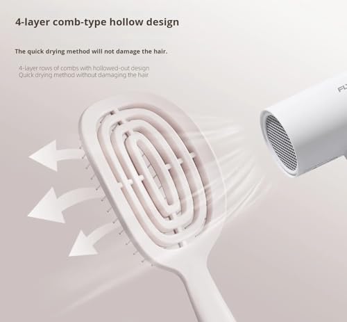 Image of Detangling Hair Brush Comb for Women Men,Curved Vented Detangler Paddle HairBrush for Wet Dry Damaged All Types Of Hair,Self Cleaning Hair Brush (Mint Green)