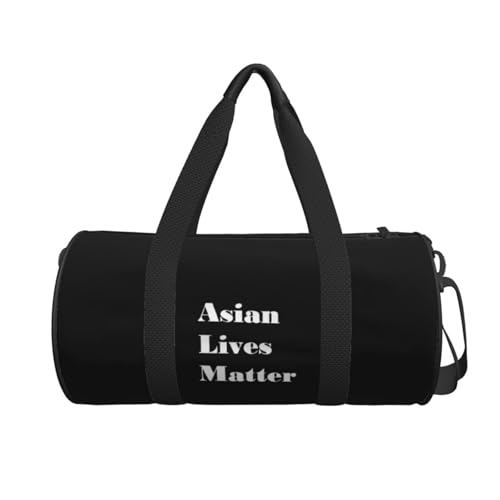 Asian Lives Matter Convertible Garment Bag with Shoulder Strap, Carry on Garment Duffel Bag for Men Women - Rolling Foldable for Travel Luggage Bags (Black)2