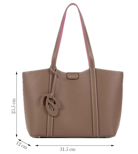 Image of CHRISBELLA Stylish Tote Handbag for Women & Girls - Ladies Faux Leather Shoulder Bag Purse with Top Handles