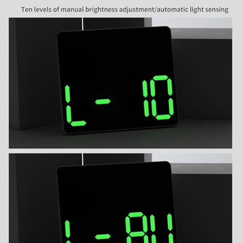 Horloge murale numérique à luminosité réglable contre la fatigue - 8