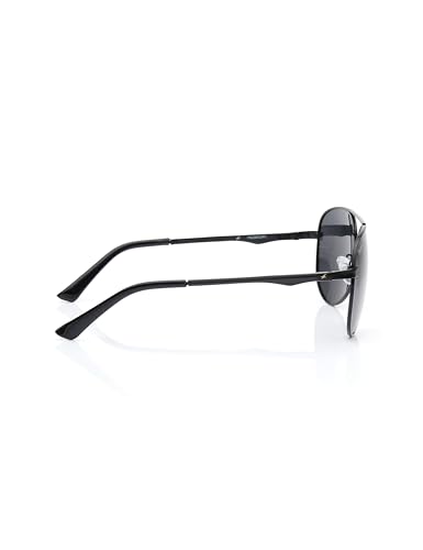 Image of Fastrack Tees Black Pilot Polarized Unisex Sunglasses