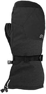 Gordini Men's Men's Aquabloc Down Gauntlet Iii Waterproof Mittens, Black, Large