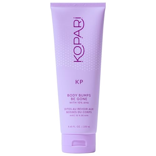 Kopari KP Body Bumps Be Gone Exfoliating Body Scrub with 10% AHA, to Smooth Skin, Reduce Bumps, Decongest Pores, Clarifying, Gently Exfoliate & Wash | 8.45 fl oz Tube