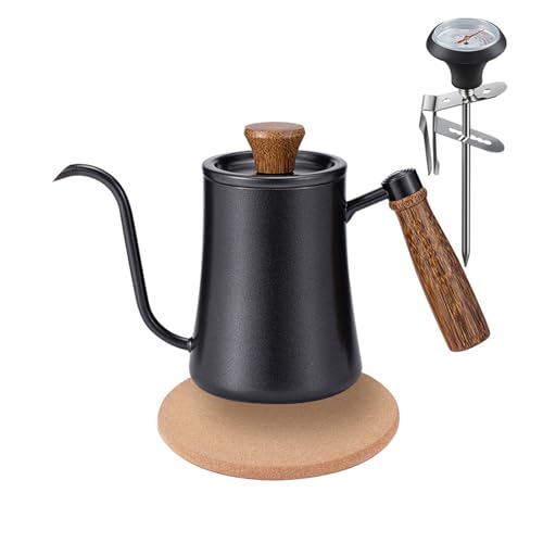 Gocoffun 550ml Gooseneck Kettle with Thermometer