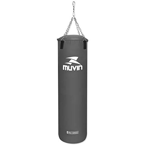 Saco de Pancada Pro Series 160cm x 45cm Muvin Scp-300 - Cinza