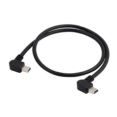 New Lon0167 90 grados Destacados Mini USB 5Pin eficacia confiable Macho a Mini USB 5Pin Macho Cable de carga de datos de 40 cm de longitud(id:d65 7f a6 968)