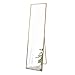 FANYUSHOW Full Length Mirror Standing Hanging or Leaning Against Wall, Large Rectangle Bedroom Mirror Floor Mirror Dressing Mirror Wall-Mounted Mirror, Aluminum Alloy Thin Frame, 16