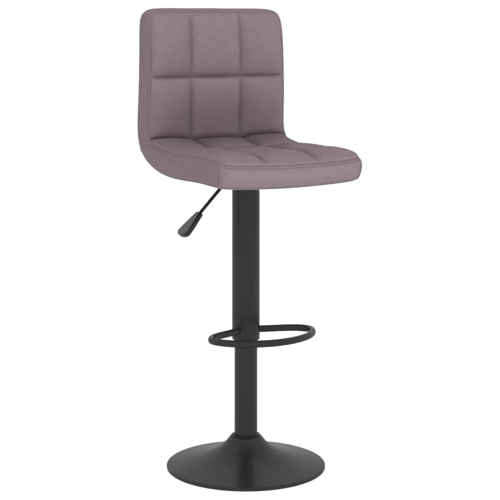 Taburete giratorio de altura ajustable con reposapiés de tela suave y estructura de acero, 40 x 47 x 90 – 111 cm, cómodo y estable para cocina, bar y tocador