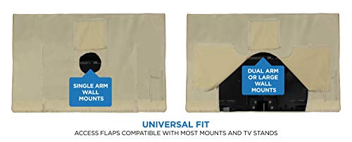 Mount-It! Outdoor Tv Weatherproof Cover For 40 - 42 Inch Tvs | Bottom Seal Weatherproof Tv Protector For Oled, Lcd, Led Tvs With Remote Control Pocket #TOP4