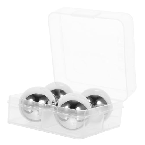 PRETYZOOM 5piezas Piedras De Whisky De Acero Inoxidable Cubitos Redondos Reutilizables para Enfriar Bebidas Sin Diluir Refrigerantes para Cócteles y Vinos Diseño Duradero y Fácil De Usar