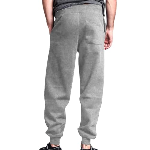 Sweatpants for Men Fashion Elastic Waist Drawstring Joggers Outdoor Running Casual Solid Color Pockets Sweatpants4