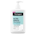 Neutrogena Ultra Gentle Daily Facial Cleansing for Sensitive Skin, Oil-Free, Soap-Free, Hypoallergenic and Non-Comedogenic Foaming Face Wash for Removing Dirt, Makeup and Impurities, 450 ml