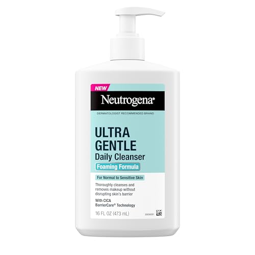 Neutrogena Ultra Gentle Foaming Facial Cleanser, Fragrance Free, 16 fl. oz