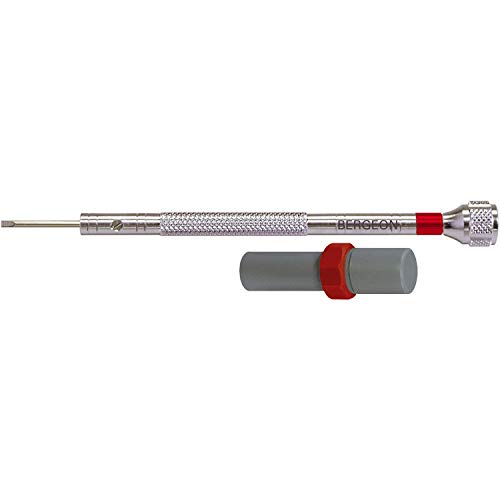 Preisvergleich Produktbild Bergeon 30080-F Schraubendreher für Uhrmacher mit Ersatzklingen, 1,2mm Rot