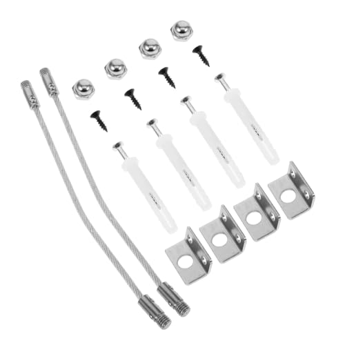 NULYLU 2 Pack Baby Proofing Kit Cabinet Bookshelf Wall Anchors for Safety Furniture Straps Sturdy Securement