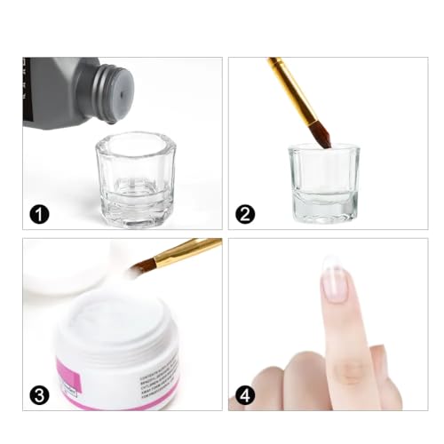 Monomer Acrylic Nail Liquid 120ml e 4 oz: Acrylic Liquid Monomer for Acrylic Powder Acrylic Nail Extension with Acrylic Brush for Beginners DIY at home Non-Yellowing