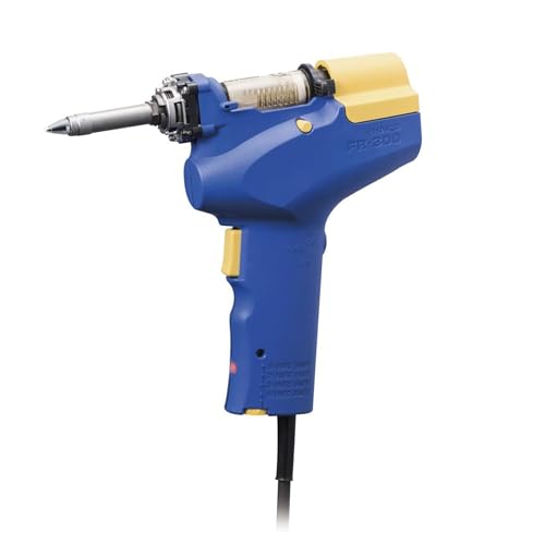 Hakko Bomba desoldadora FR 301 FR 301 20. Consumo de energía: 110 W/rango de temperatura: 350 500 °C/resistencia a tierra: <2 ohmios/tensión de disipación: <2 mV/presión negativa: 81 kPa/potencia de
