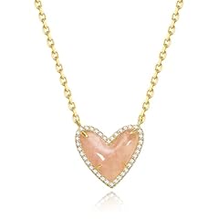 Heart - Rosa Quartz & Moissanite