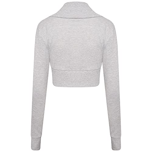 Image of Loxdonz Women Long Sleeve Bolero Shrug Cropped Cardigan Crop Top