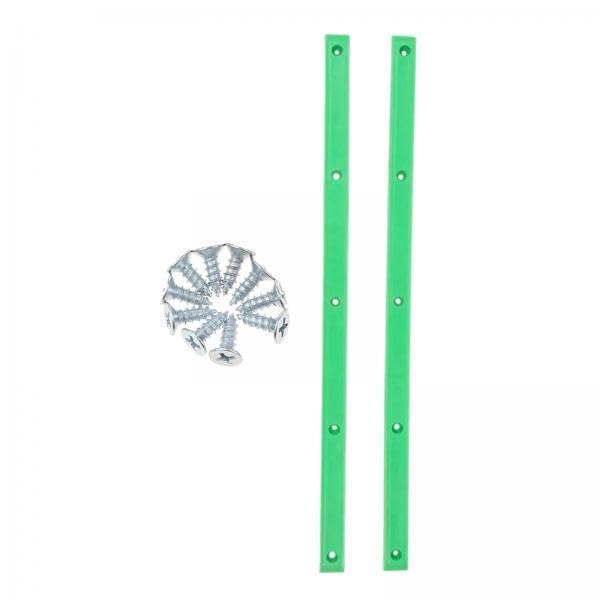 RNXRZANK 2X Skateboard Rails Set with Anti-Rubber Strip for Longboards