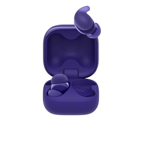 Image of Sony LinkBuds Fit Truly Wireless Noise Canceling Earbud Headphones Small & Light with Newly Developed Air Fitting Supporters, Violet (Limited Edition)