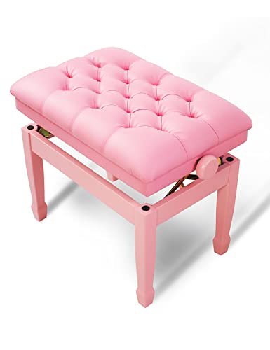 TEmkin Tabouret de Piano en Bois Massif, Banc de Piano, tabourets de Clavier Solo, 60 x 40 x 50-60 cm, Hauteur réglable, adapté aux Enfants et aux Adultes - Les Beatles, Paul McCartney, John Lennon, RIngo Starr, George Harrison TEmkin Tabouret de Piano en Bois Massif, Banc de Piano, tabourets de Clavier Solo, 60 x 40 x 50-60 cm, Hauteur réglable, adapté aux Enfants et aux Adultes