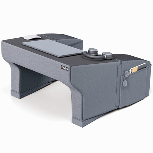 FOVERA Lap Desk Pillow | Height Adjustable, Soft & Comfortable Ar...