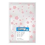 柄入りOPP袋 桜 【150x230mm】 A5に近い テープなし 30ミクロン厚 50枚入り ラッピングバッグ 透明 ギフト 日本製 両面 プリント プレゼント 包装