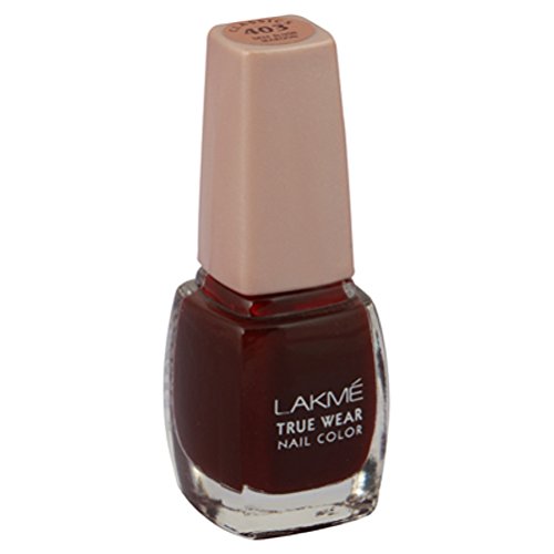 Image of Lakme True Wear Nail Color, Reds & Maroons 403, 9 ml and Lakme True Wear Nail Color, Shade D416, 9 ml