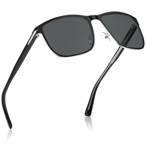 Lunettes de soleil homme polarisées rectangulaires Carfia en acétate