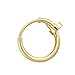 14K Gold Plated Huggie Hoop Earring, Small Minimalist Design, Hinged Closure, Dainty Fashion Jewelry
