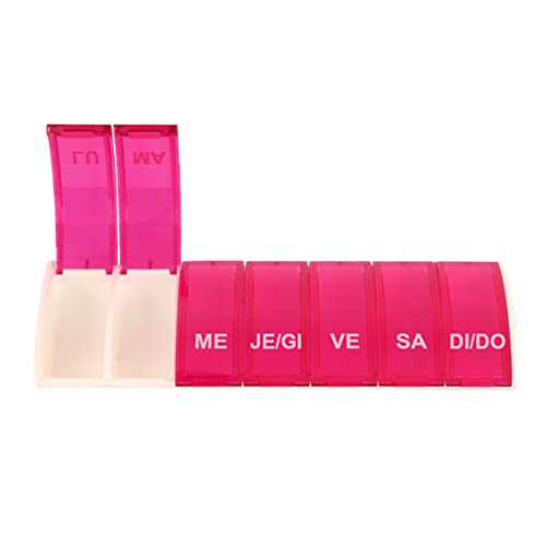 Pastillero semanal | Box7 | 7 Cases | Rosa | Anabox | Italiano