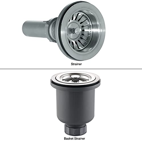 Kraus BST-1-ST-1 Basket Strainer and Strainer Set, Stainless Steel