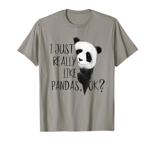 Es que me gustan mucho los pandas, ¿vale? Cool Panda Camiseta