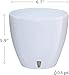 Santino, Self Watering Planter Deco 6.7 Inch, Jade, Indoor Decorative Flower Pot with Drainage Cartridge and Water Level Indicator