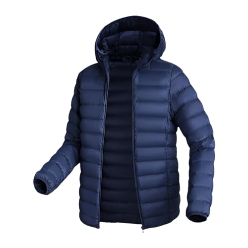 Vestes d'hiver courtes pour hommes en duvet de canard blanc coupe fine