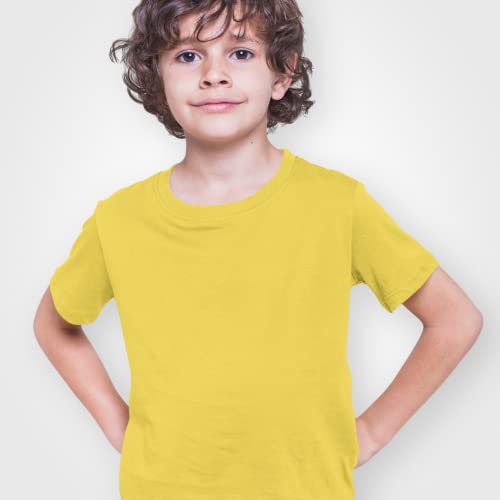 Image of Boys Tshirt Tshirts for Kids Boys Kids t Shirts fr Boys Organic Cotton Short Sleeves Round Neck Regular Fit T-Shirt for Baby Boy Solid Plain T-Shirts Boy