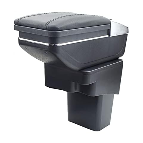 rasiarpio Car Armrest Box For Juke ESQ 2014-2017 Center Console Organizer Storage Arm Rest With Cup Holder Interior Accessories Black Cover