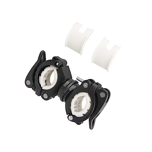 BCOATH 360Degree Skid Rotating Flashlight Mount for Bicycles Handlebar Holder Clip Clamp for Bike Light Sturdy Design with Pad Protection