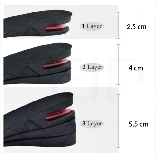 Plantillas elevadoras ajustables negras SagaSave unisex miniatura 3