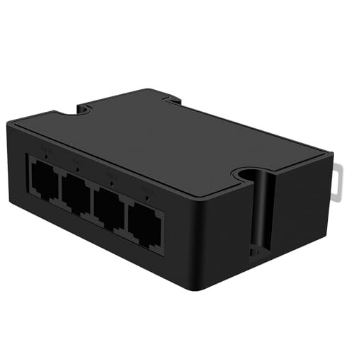 POE30E 4-Port Gigabit PoE Extender with 3 PoE Output Ports IEEE 802.3af/at Compatible 30W Input Power Wall & Rail Mount Plug and Play (POE30E-100Mbps-30W)
