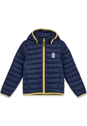Kabooki LEGO® Gefütterte Jacke für Kinder - Winddichte Frühlings- und Herbstjacke mit Abnehmbarer Kapuze und Reflektoren | Bequeme LEGO® Jacke für Mädchen und Jungen