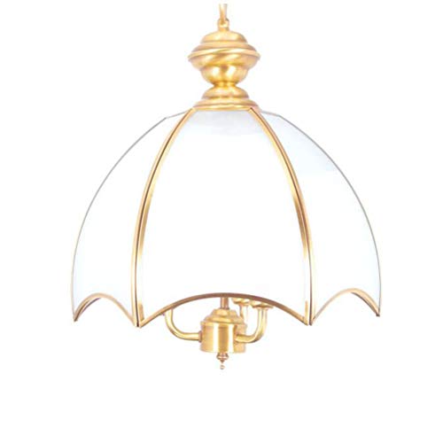 Preisvergleich Produktbild Kronleuchter Drei Lichtquelle Hochwertiges Kupfer Material Geeignet Für Wohnzimmer Esszimmer Arbeitszimmer Schlafzimmer Korridor Balkon Treppe Pfad Hotel Restaurant Cafe Bar Bibliothek, Bronze