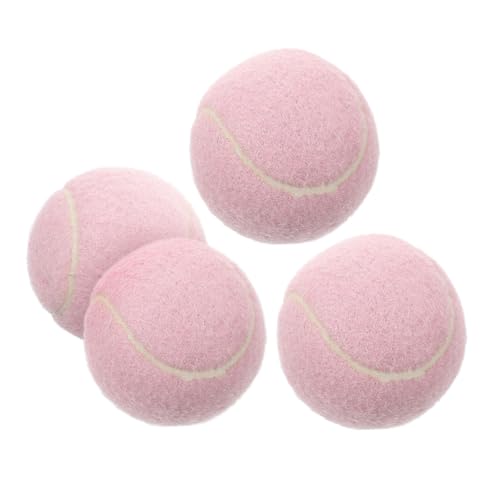 ibasenice 4Pcs Soft Rubber Tennis Balls for Beginner Female Players Lightweight Practice Balls for Training for Skill Development Hand Eye Coordination