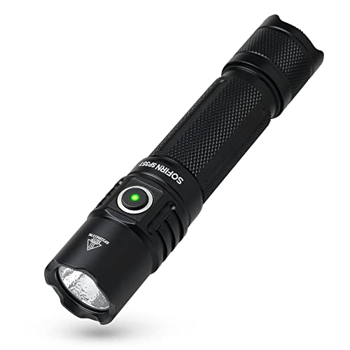 Lanterna LED Táctil Sofirn SP35T 3800 Lumen Com Porta Recarregável USBC Alimentada Por Bateria Única De 21700